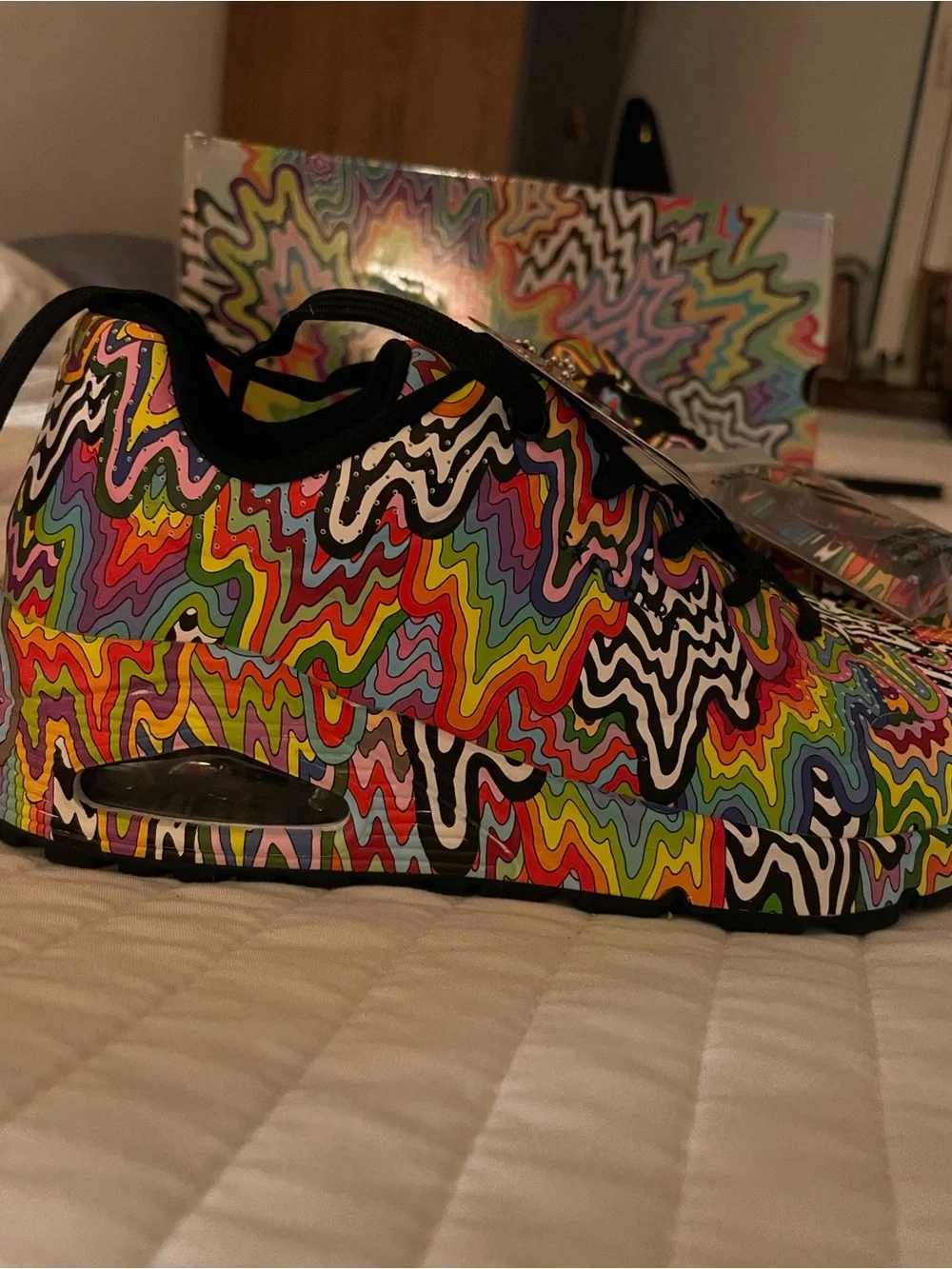 Skechers Kids' Rainbow Swirl Slip-On Sneakers - Multicolor